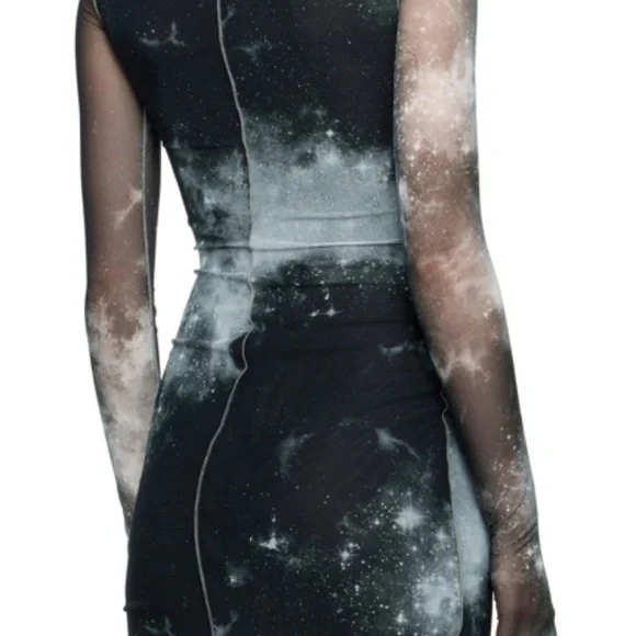 Versace Black Space Coture Mini Dress - Picture 4 of 6